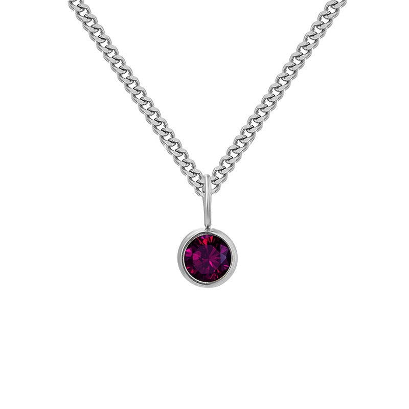 Prismatic Diamond Birthstone Necklace