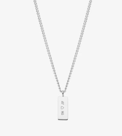 Customized Gold Bar Name Necklace