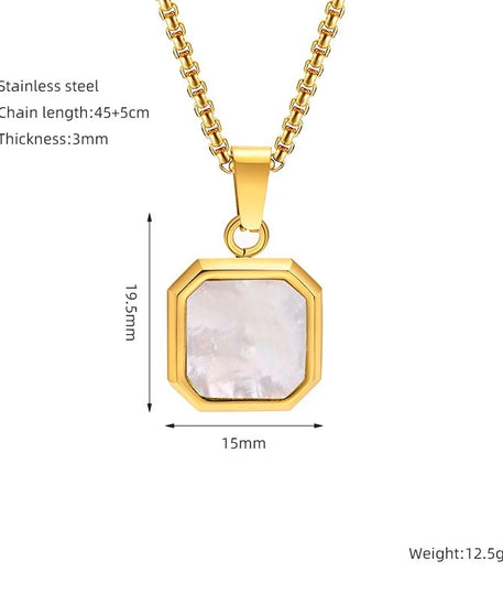 Grounded Square Necklace