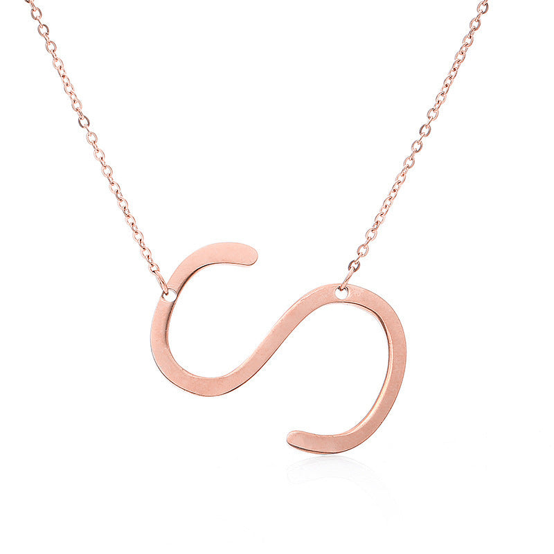 Customized Initial Letter Necklace