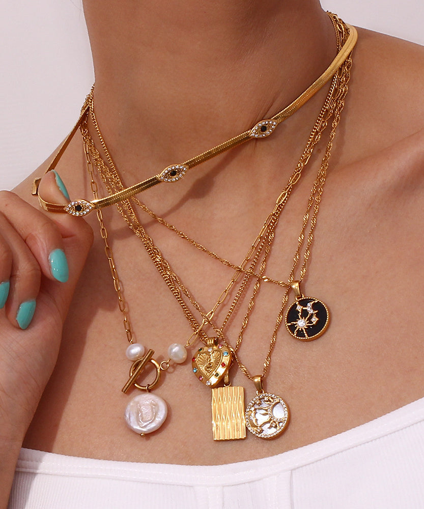 Desert-Dunes Gold Necklace