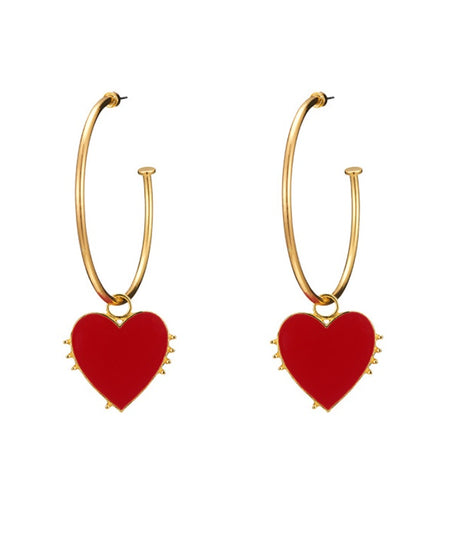 Scintillating Love Themed Earrings