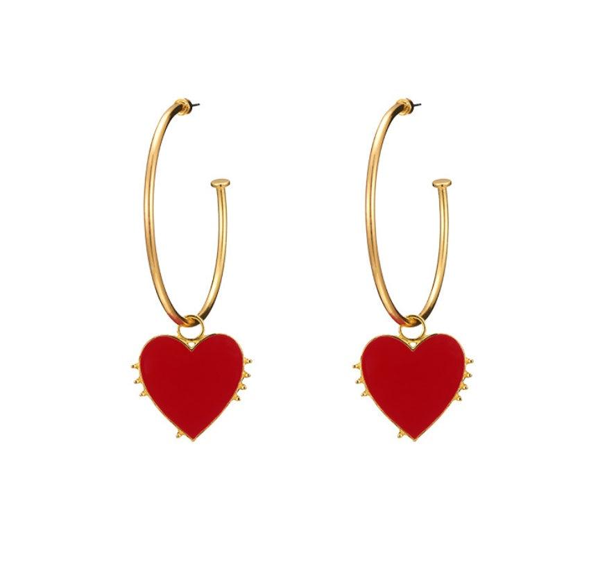 Scintillating Love Themed Earrings