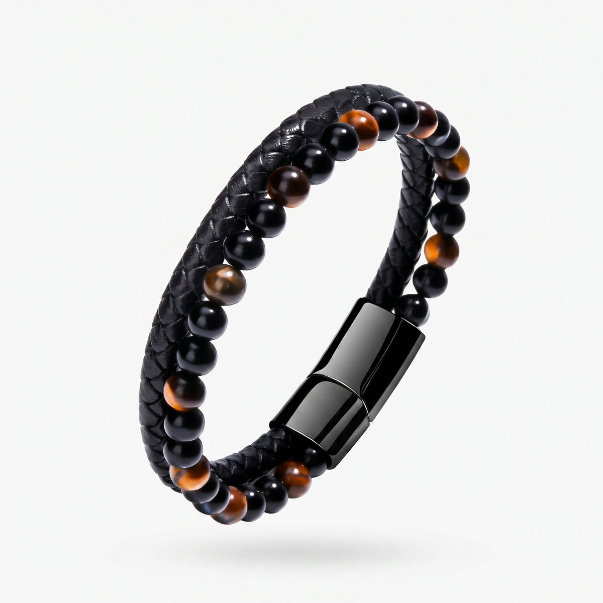 Grounded Volcanic Stone Tigereye Bracelet