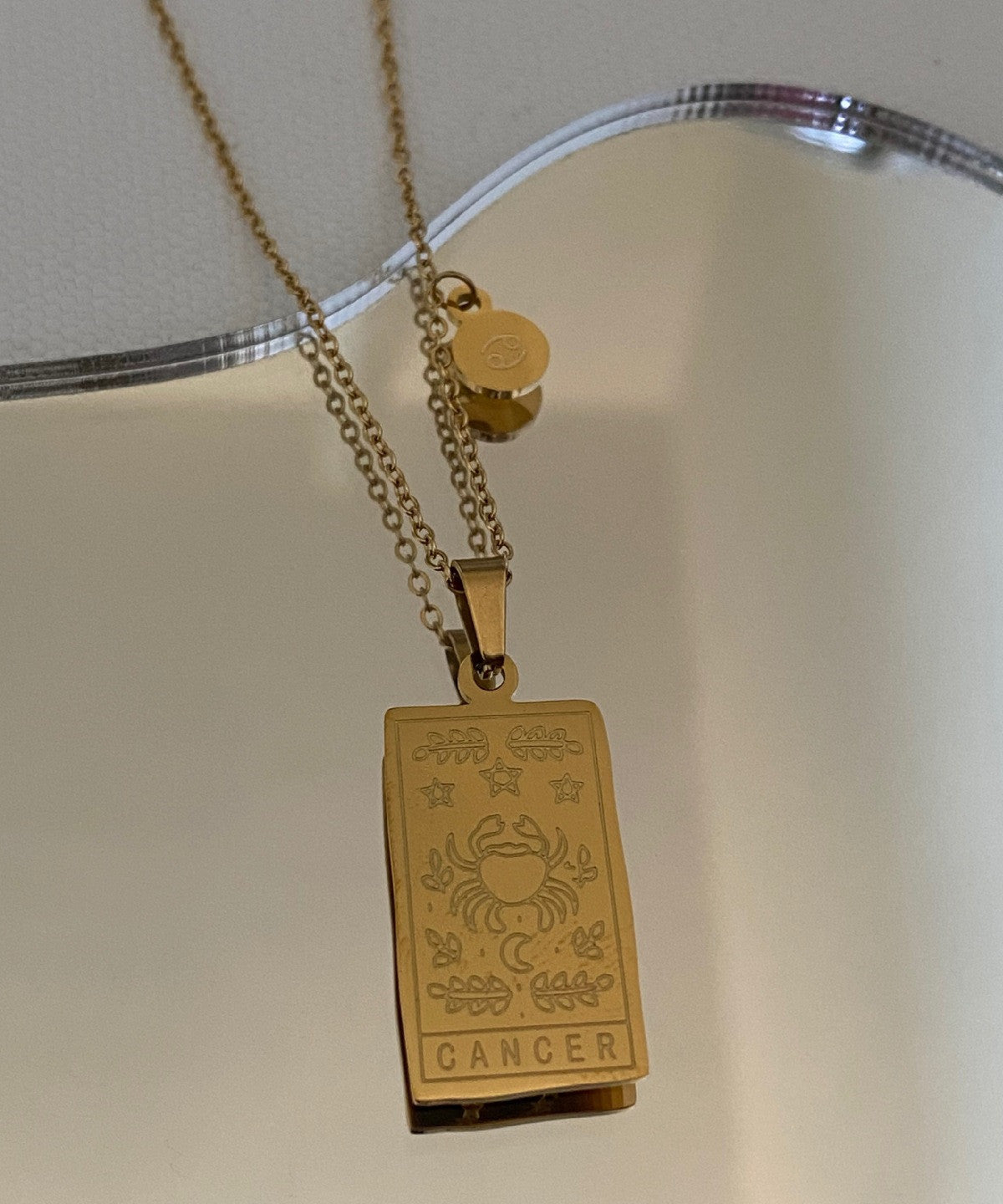 Constellation Engraved Clavicle Necklace