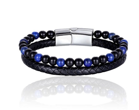 Grounded Volcanic Stone Tigereye Bracelet