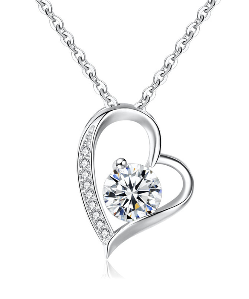 Personalized Light-kissed Heart Necklace