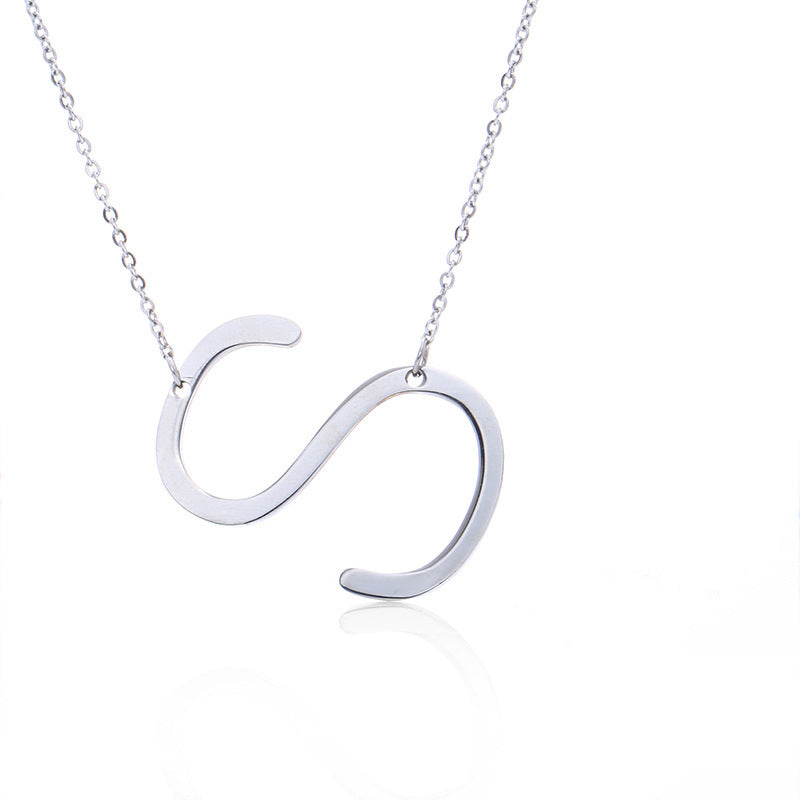 Customized Initial Letter Necklace