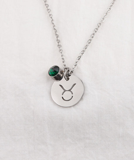 Birthstone necklace of 12 constellations