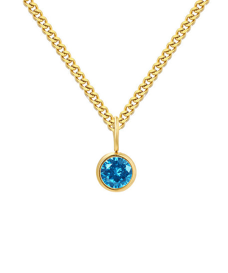 Prismatic Diamond Birthstone Necklace