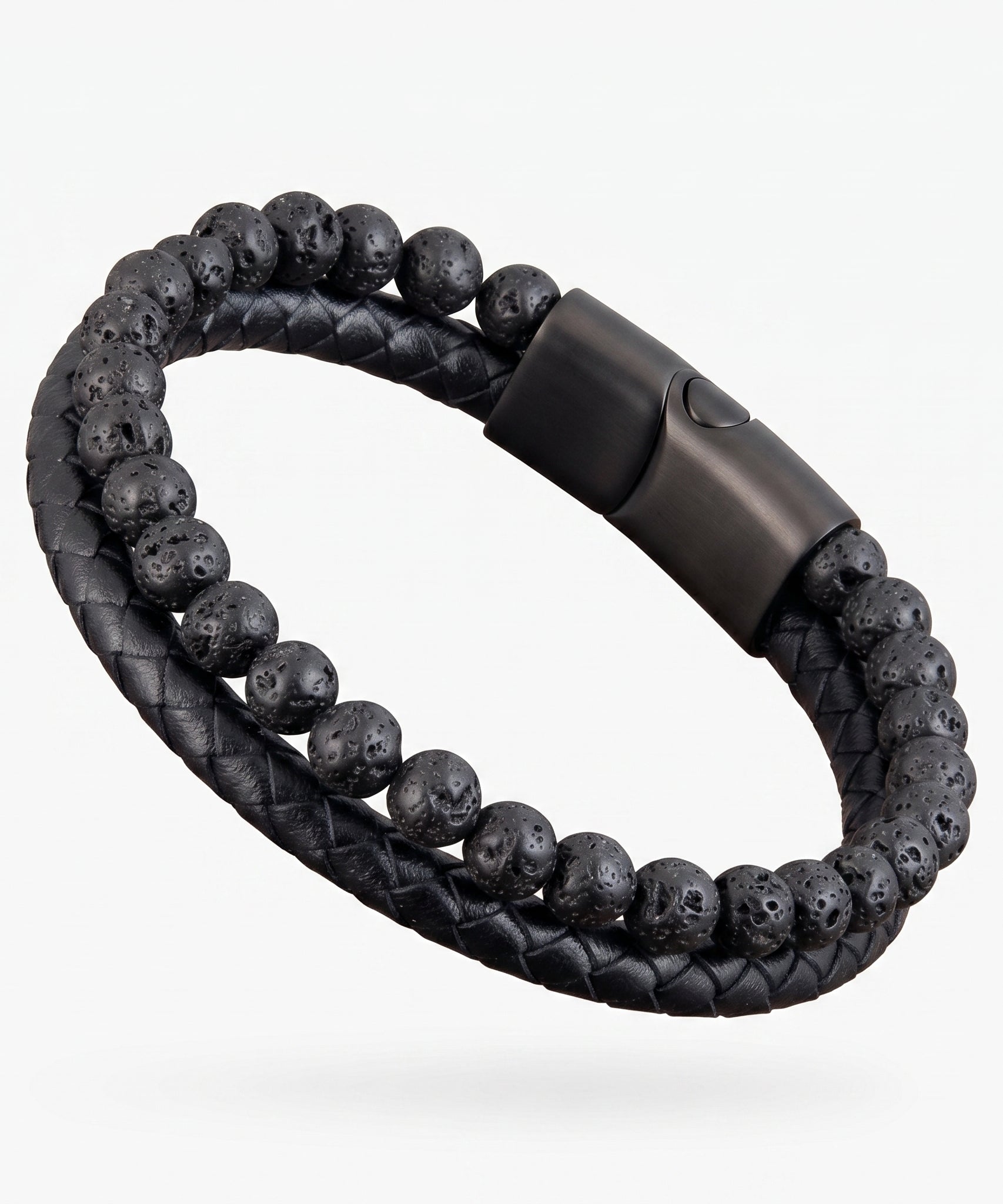 Grounded Volcanic Stone Tigereye Bracelet