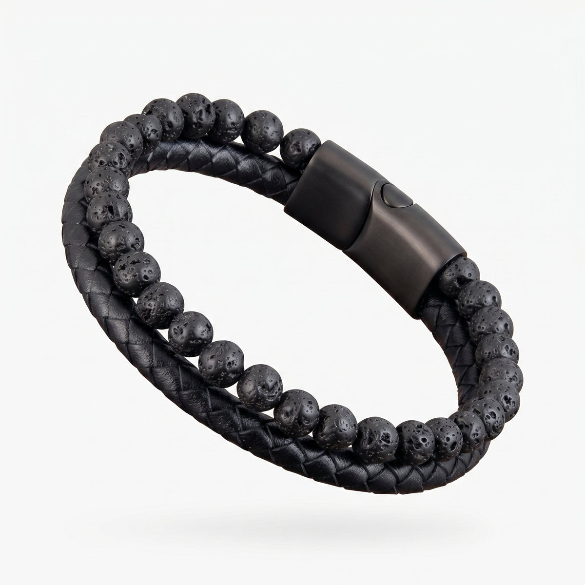 Grounded Volcanic Stone Tigereye Bracelet