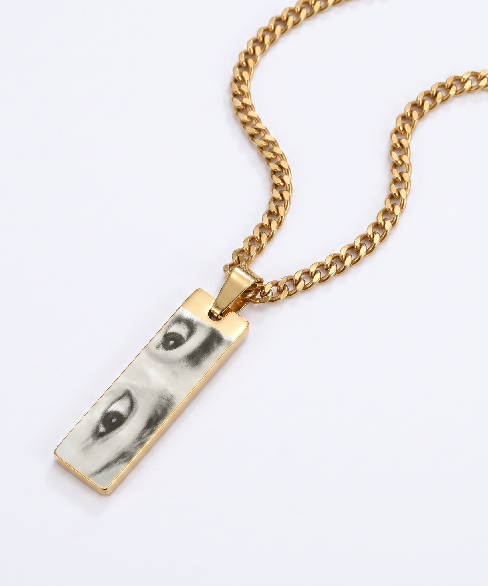 Customized Eyes Photo Necklace