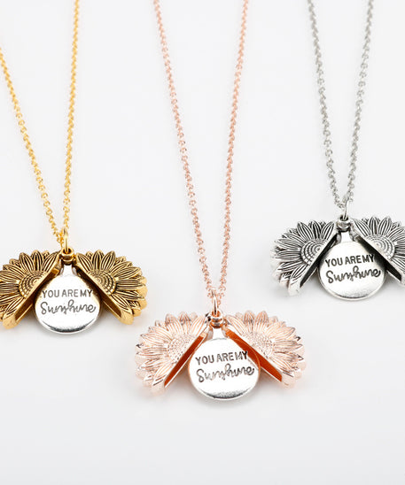 PRICES AMKE NO SENSE Radiating Sunflower Opening Necklace