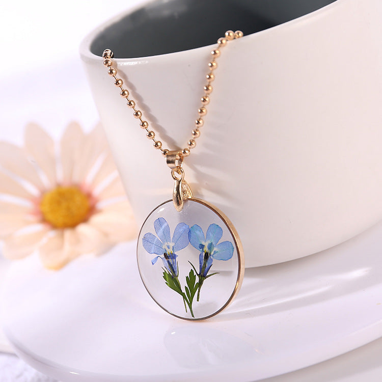 Creative Summer Dried Flower Necklace
