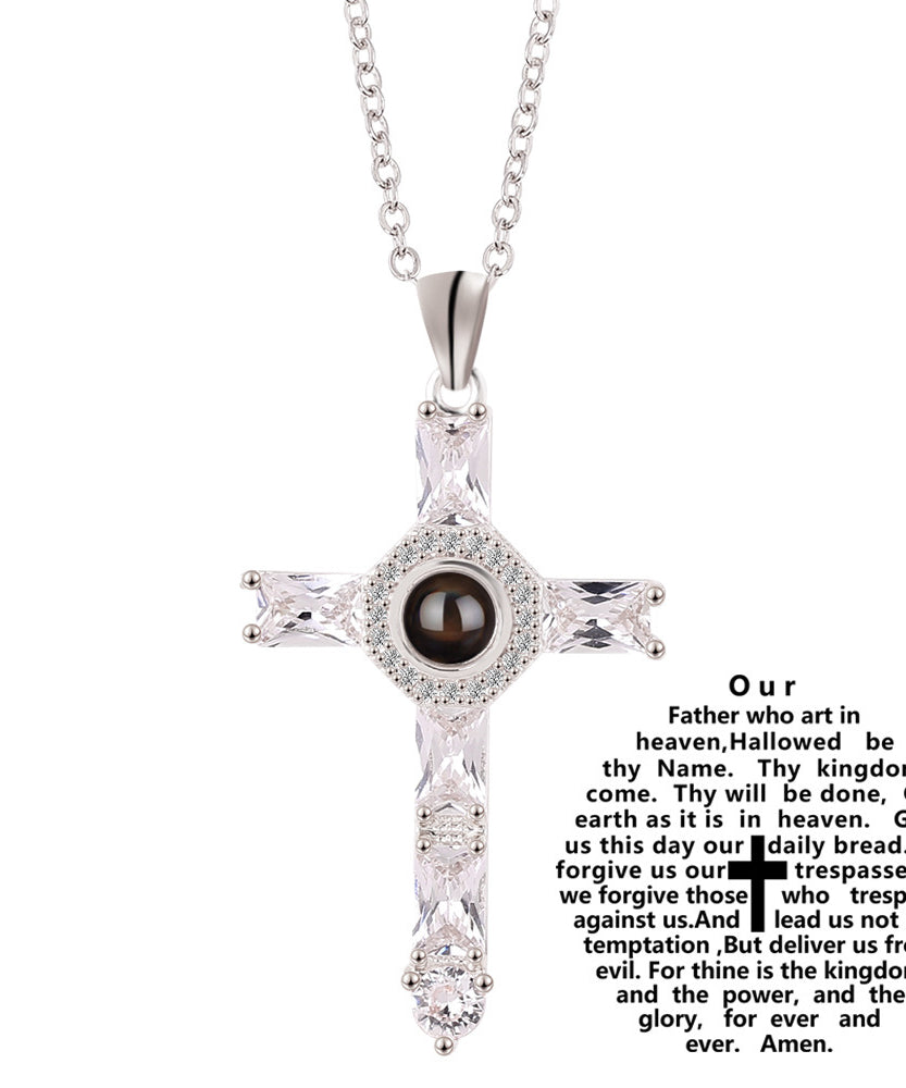 Flawless Cross Projection Necklace