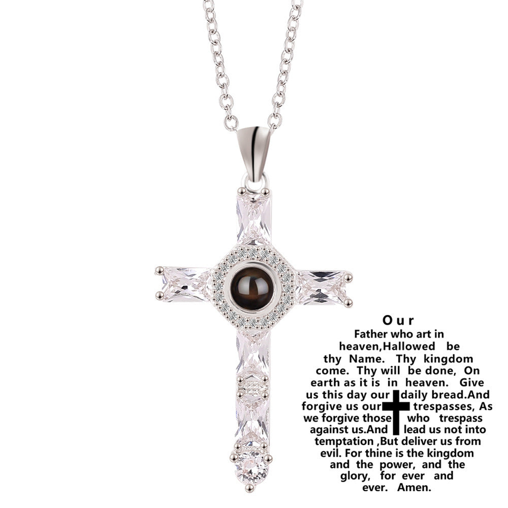Flawless Cross Projection Necklace