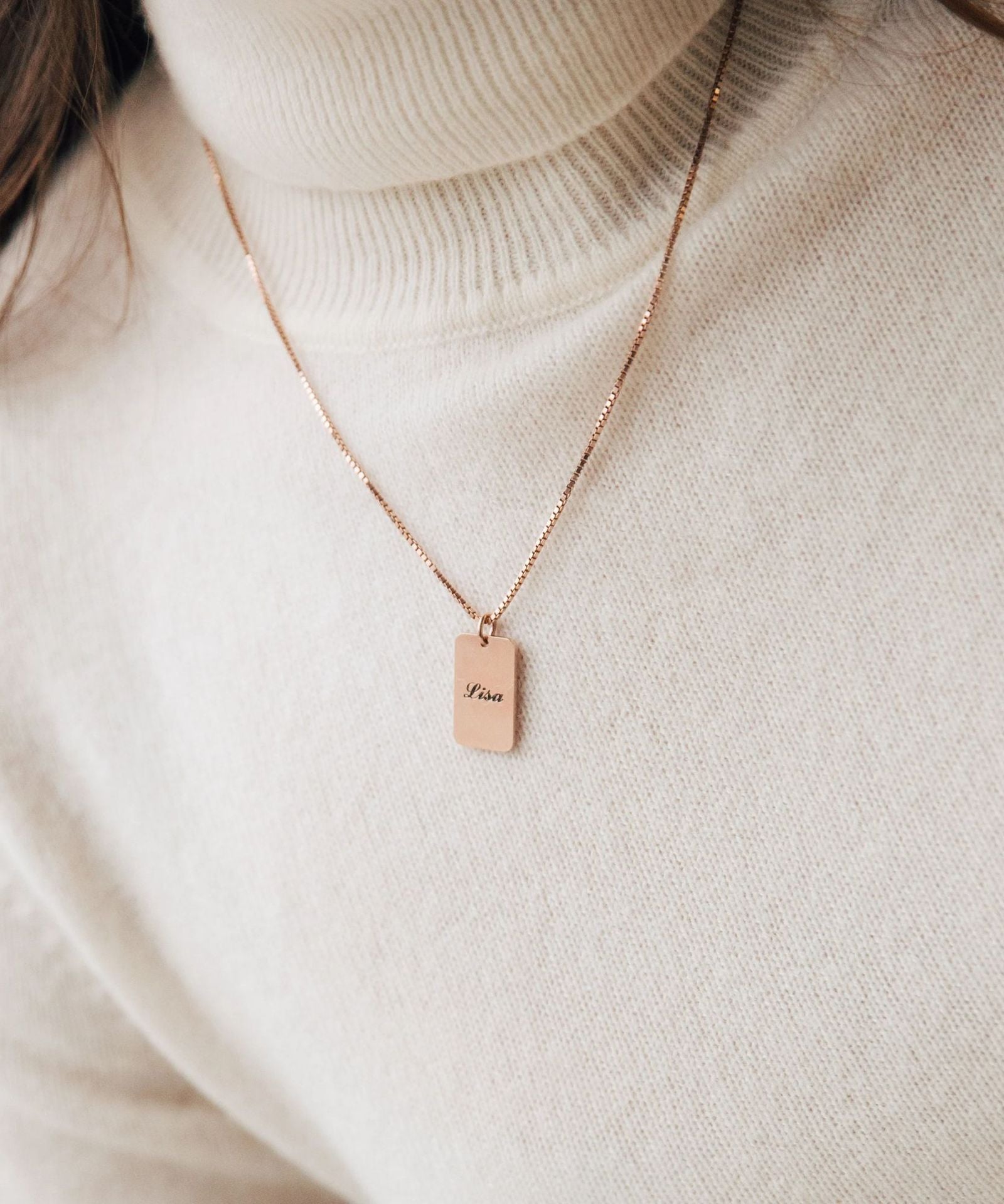 THINK WE HAVE IT ALREADY??DIY Personalized Name Square Box Chain Necklace