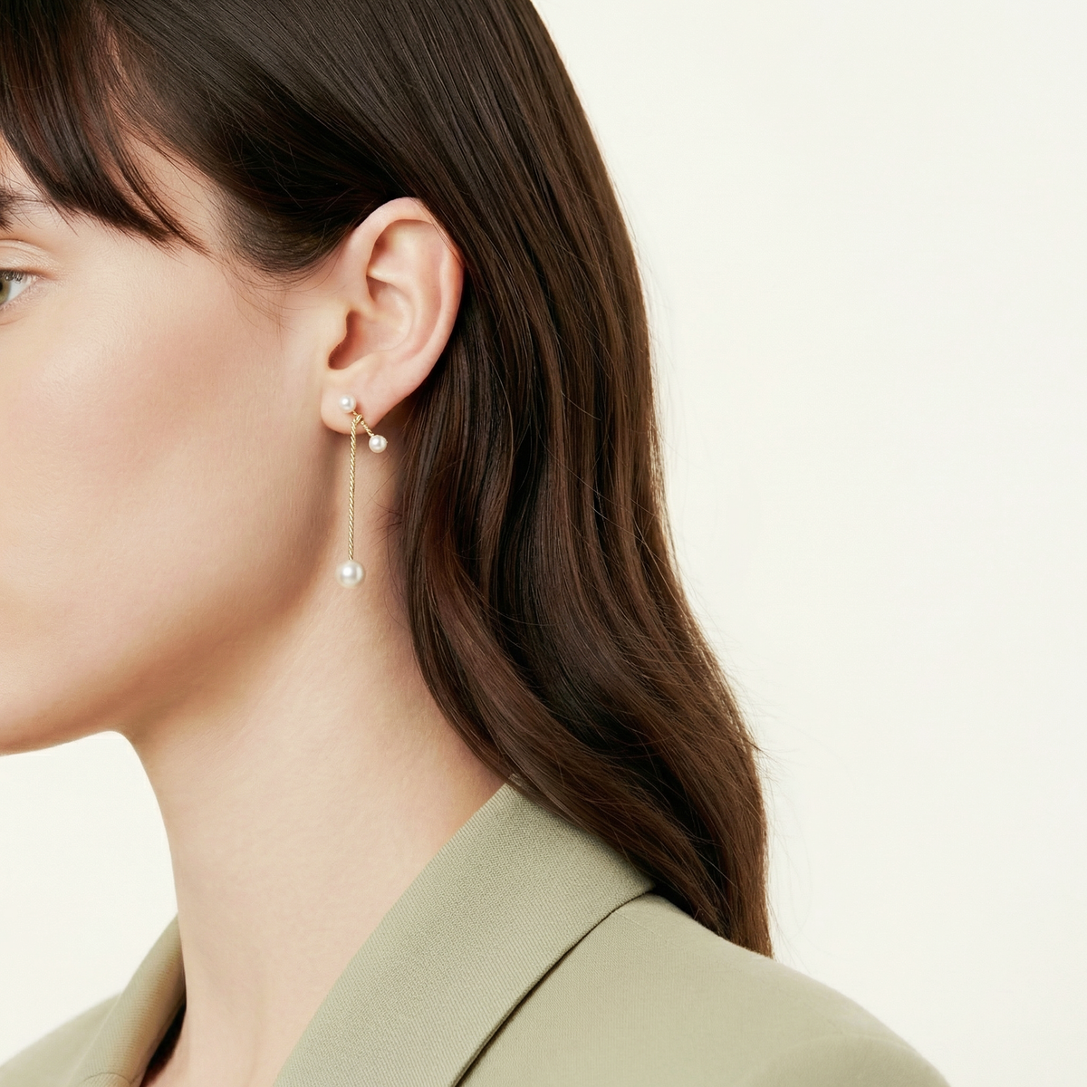 Pristine Silky Pearl Earrings
