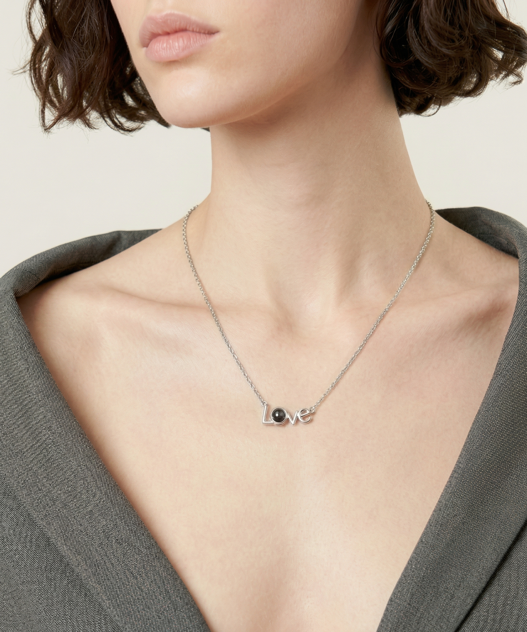 Customized LOVE Projection Necklace