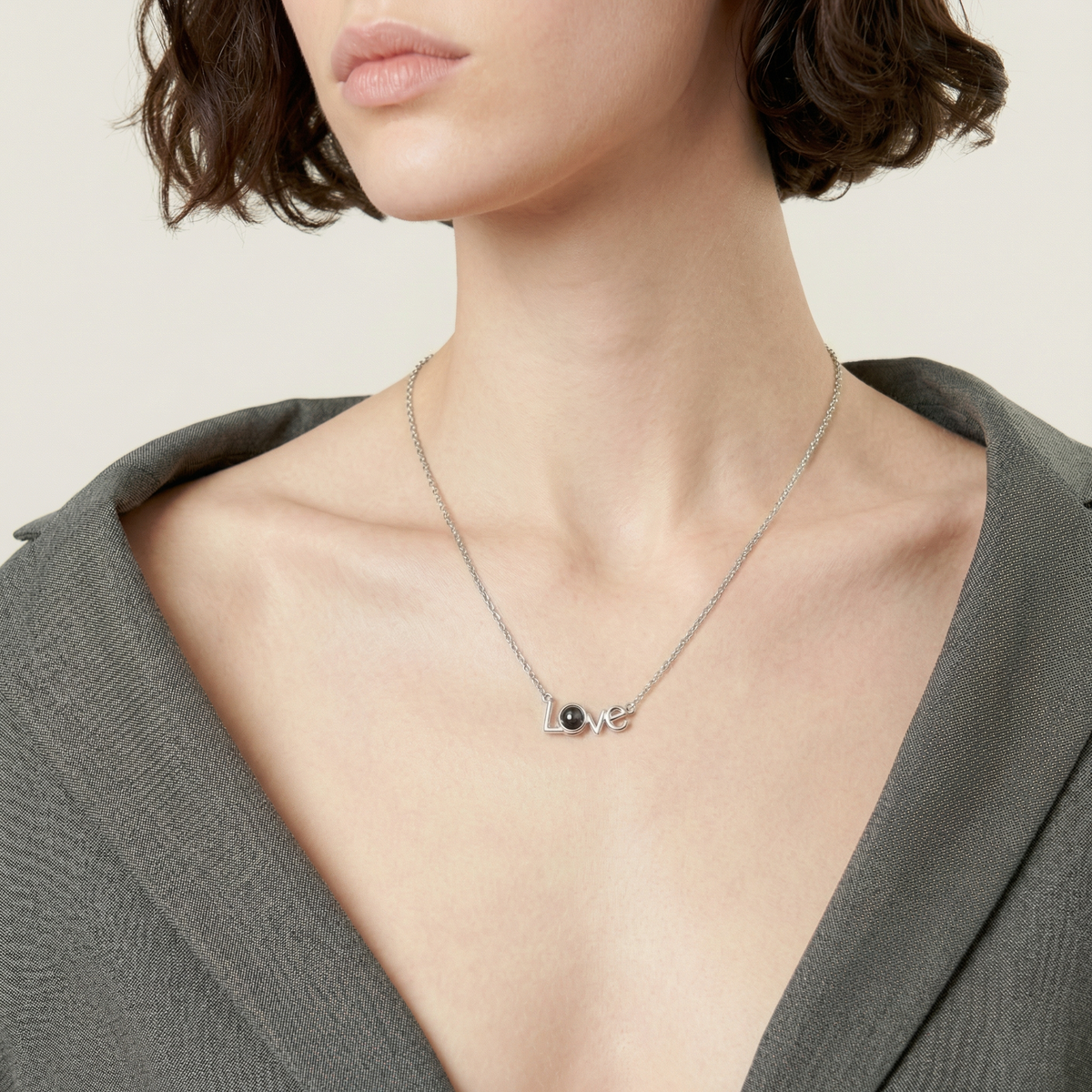 Customized LOVE Projection Necklace