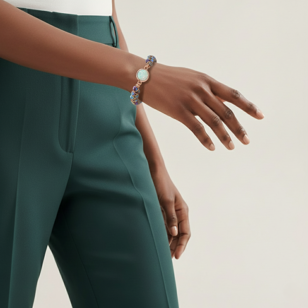 Natural & Exquisite Round Crystal Bracelet