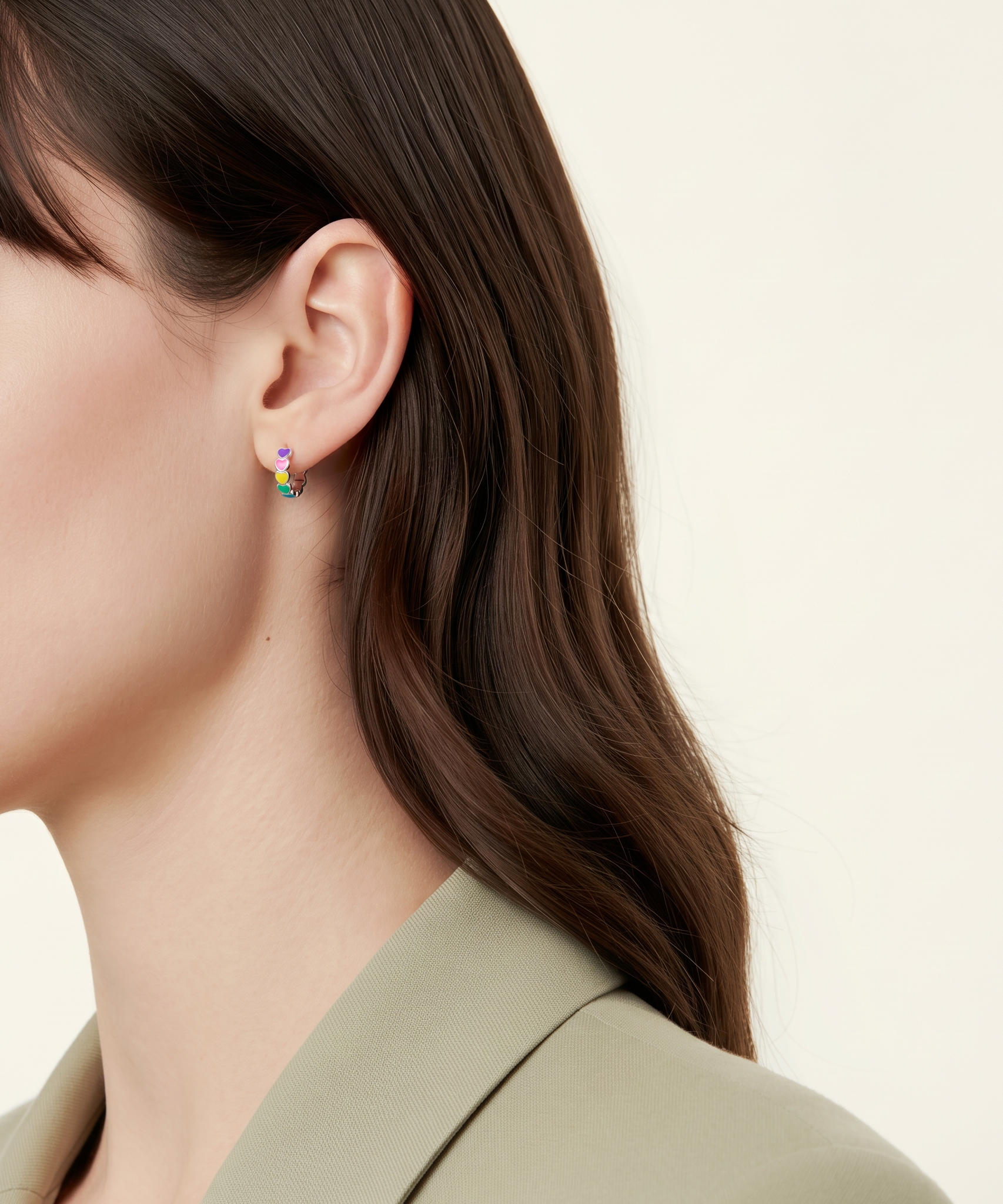 Dainty Heart Shaped Earrings