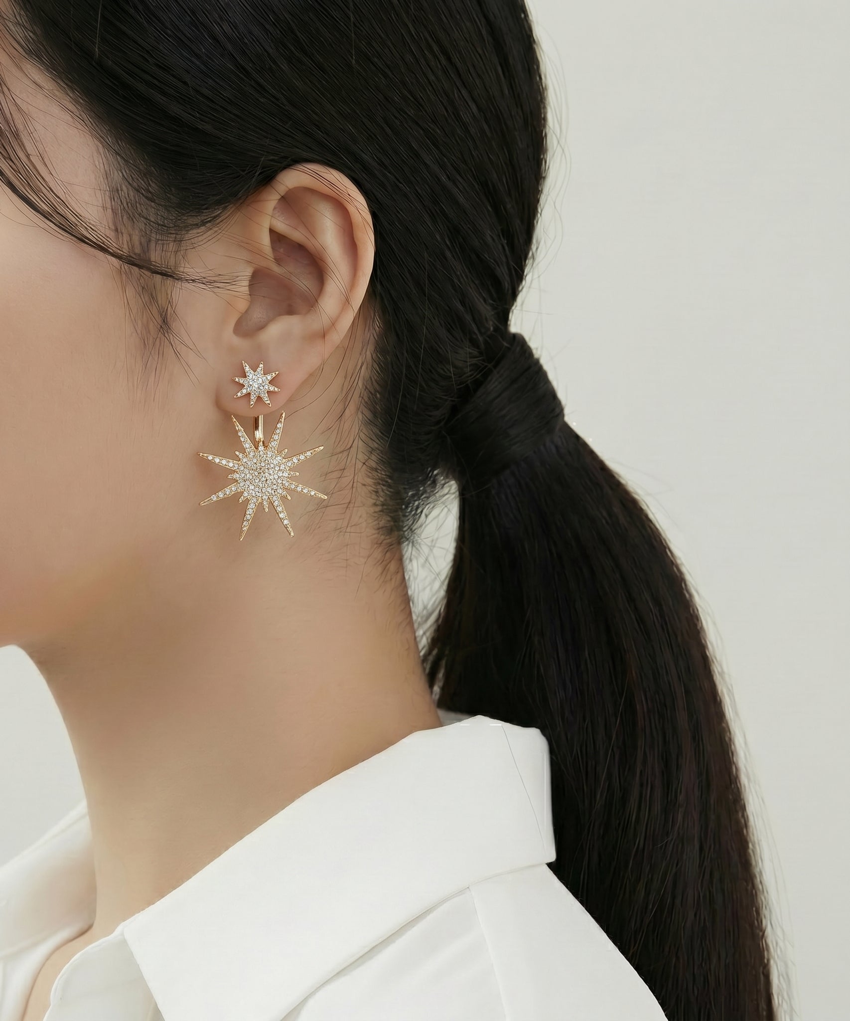 Radiant Double Star Earrings