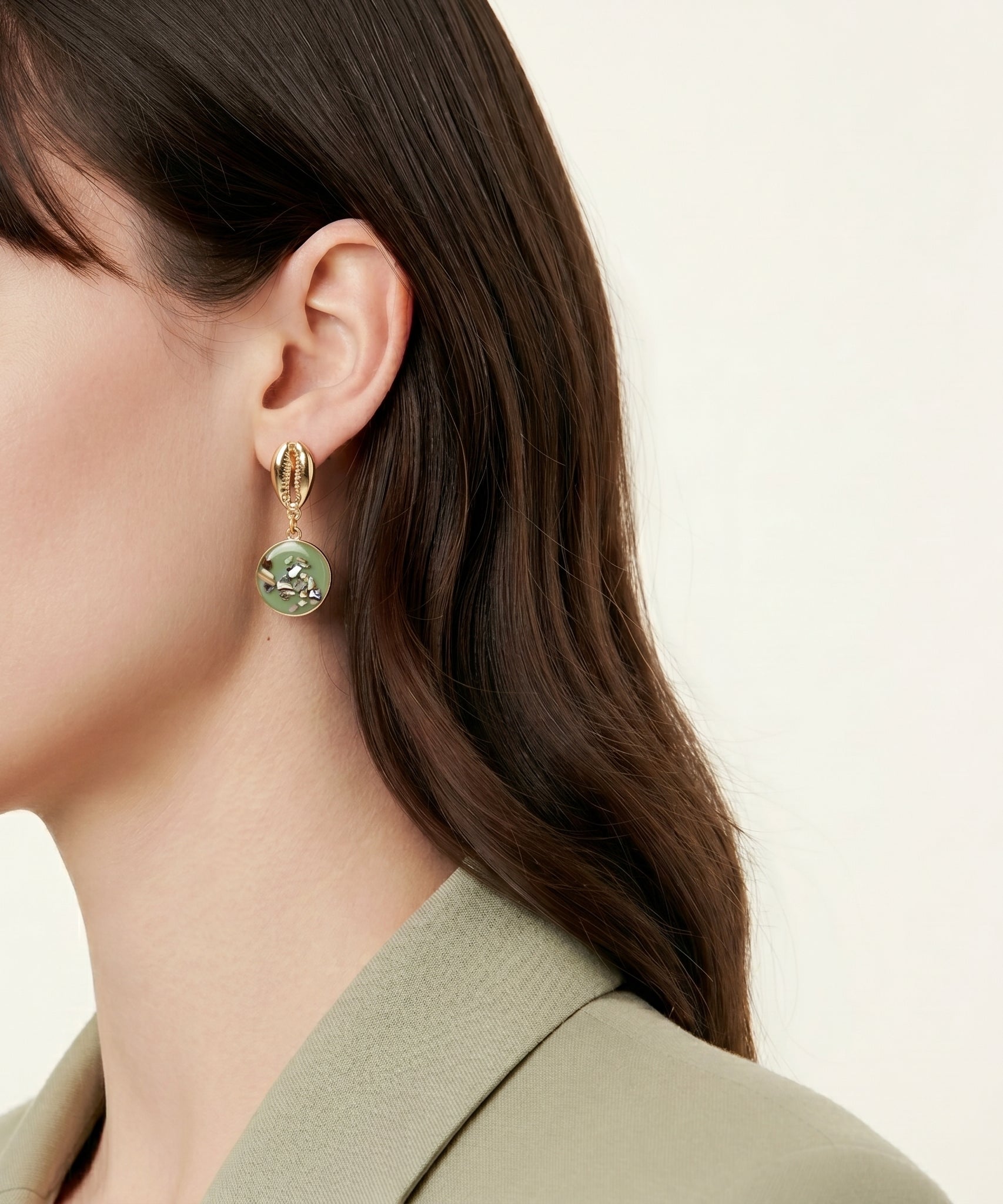 Breathtaking Geometric Shell Earrings