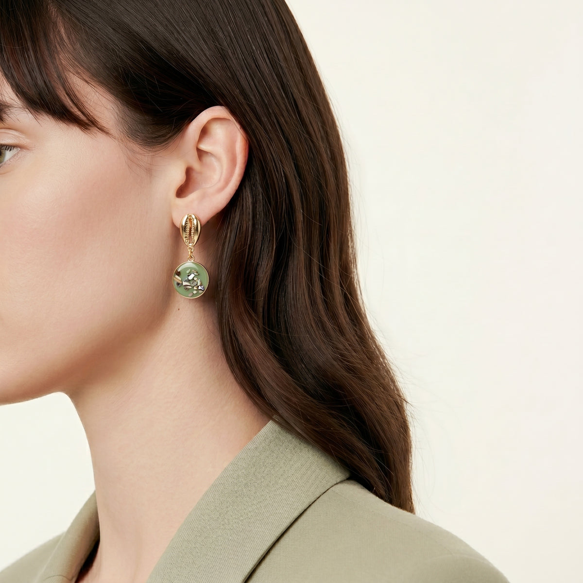 Breathtaking Geometric Shell Earrings