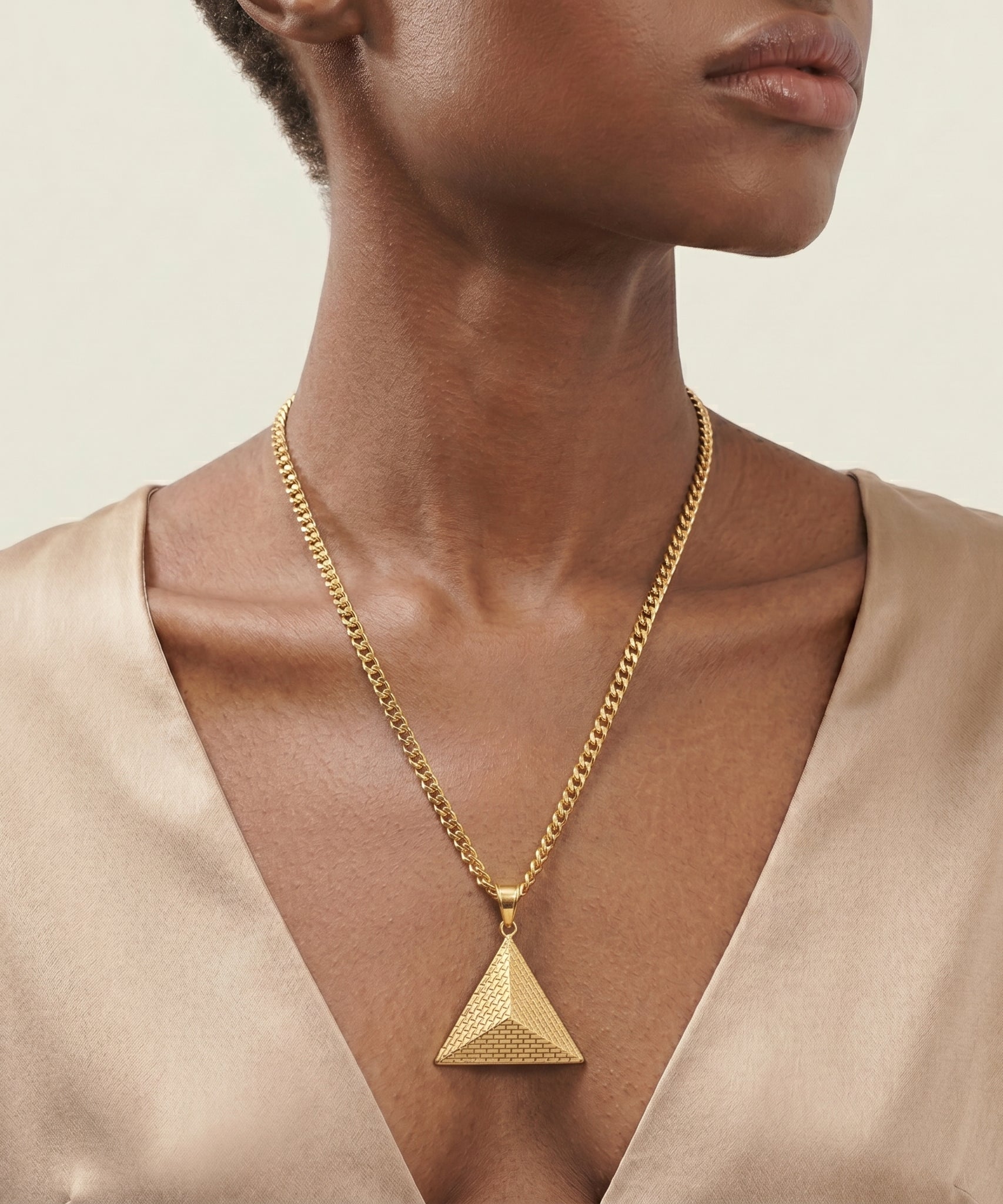 Luxe 3D Pyramid Necklace
