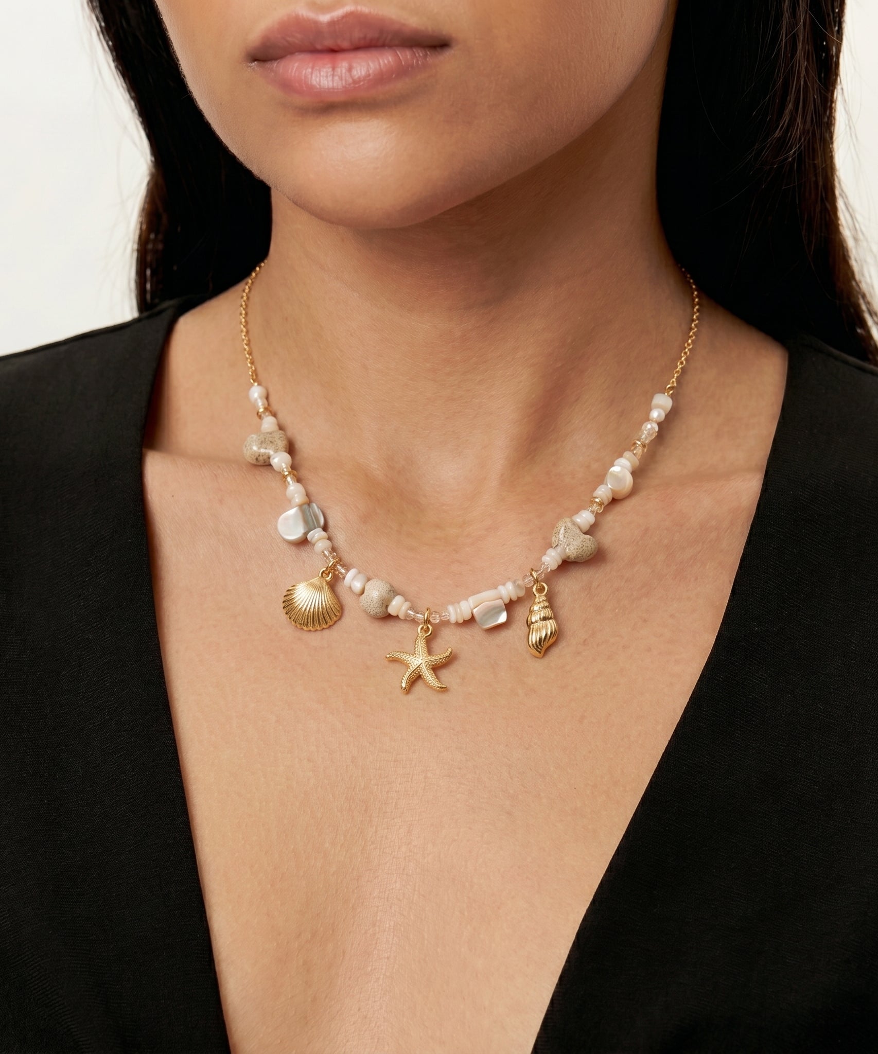 Treasured Starfish Shell Bracelet & Necklace