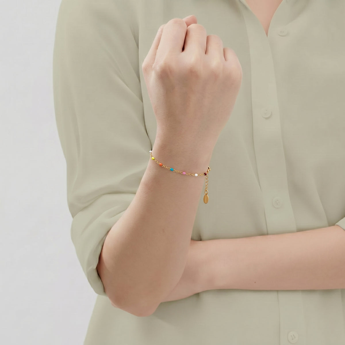 Dreamy Colorful Enamel Bracelet