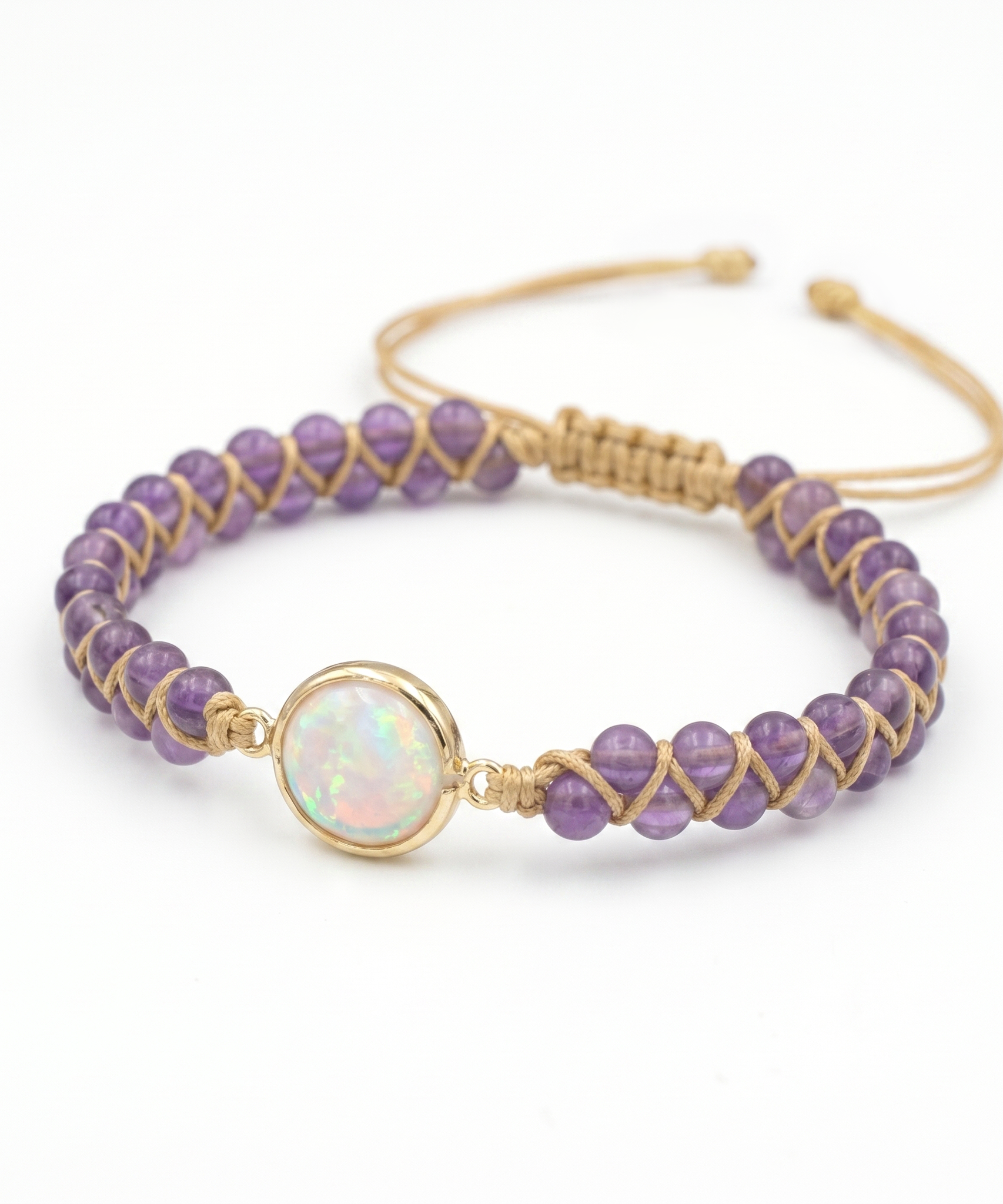 Natural & Exquisite Round Crystal Bracelet