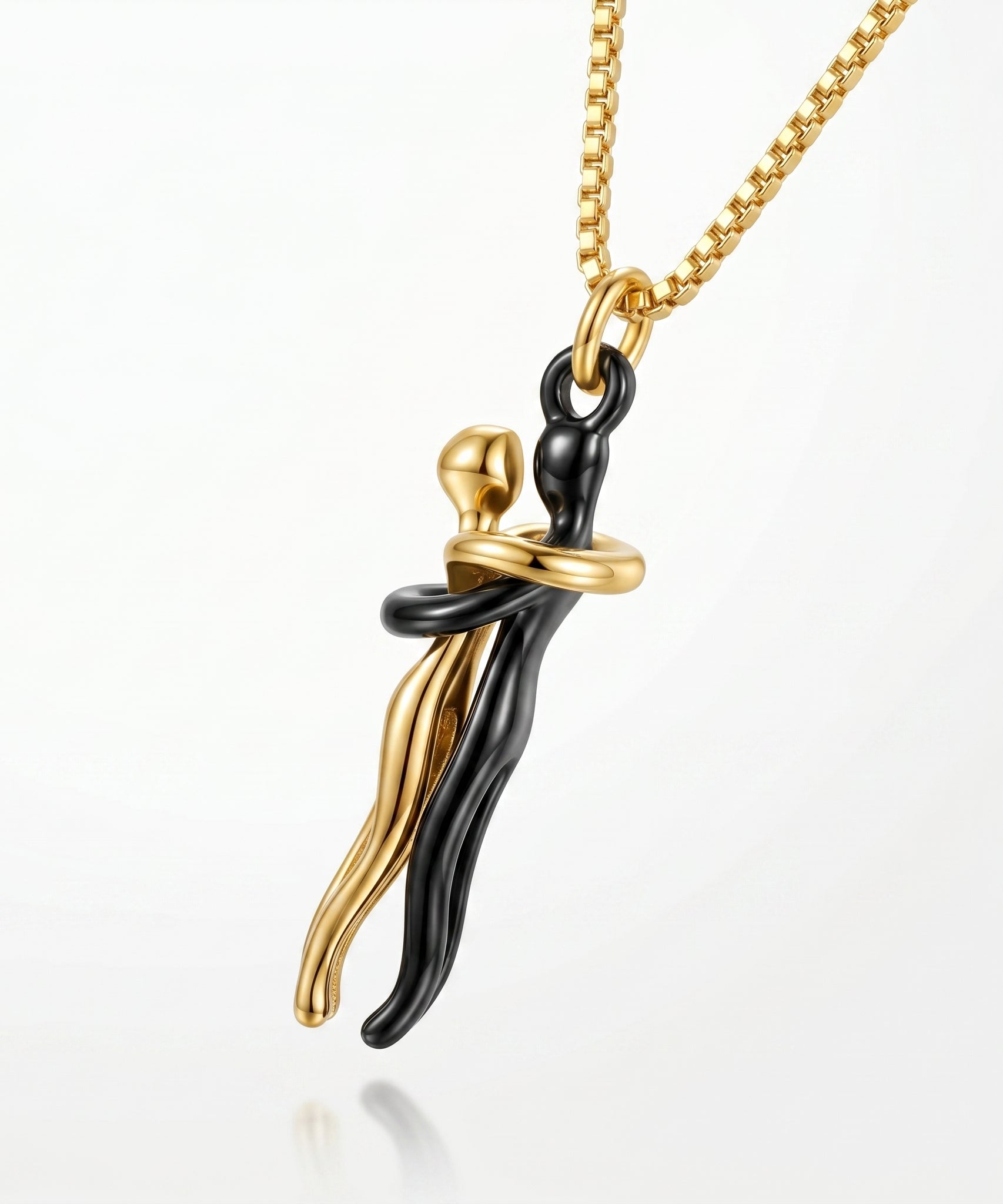 Passion Loving Couple Hugging Necklace