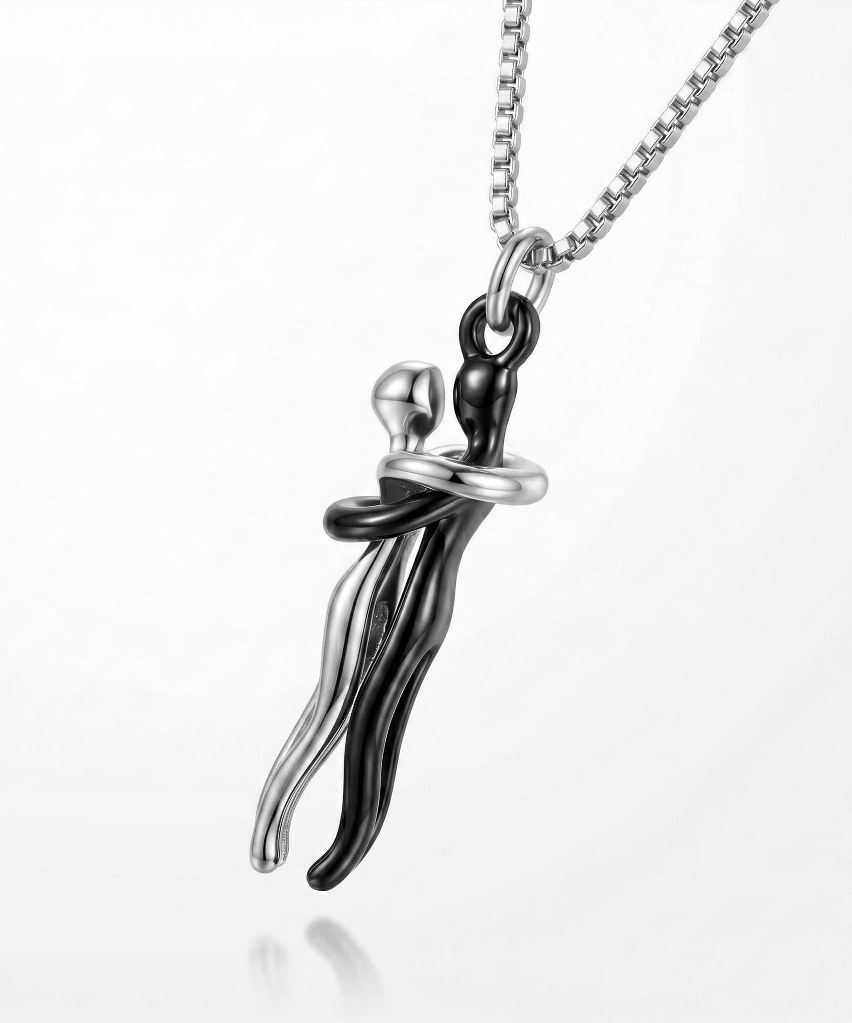 Passion Loving Couple Hugging Necklace
