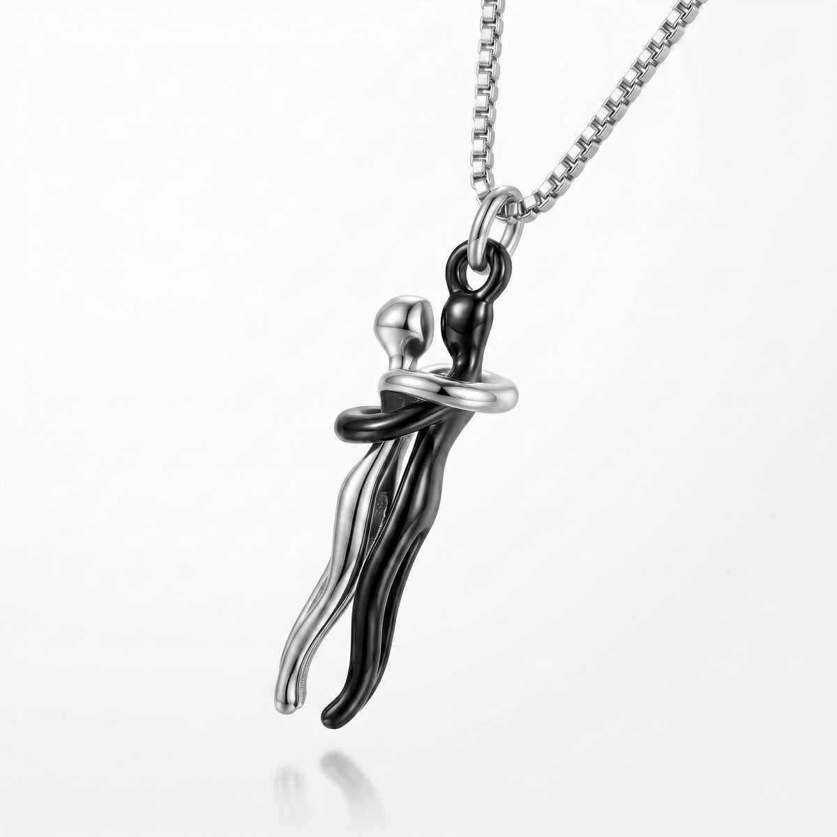 Passion Loving Couple Hugging Necklace