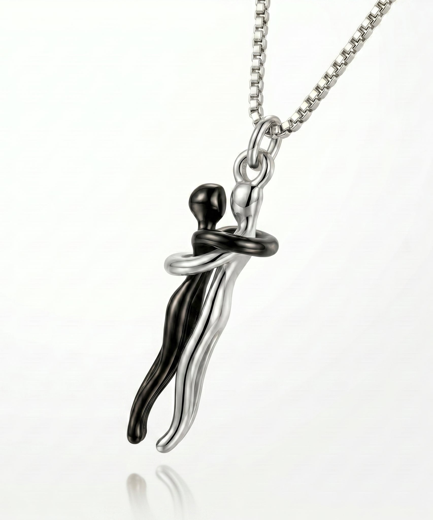 Passion Loving Couple Hugging Necklace