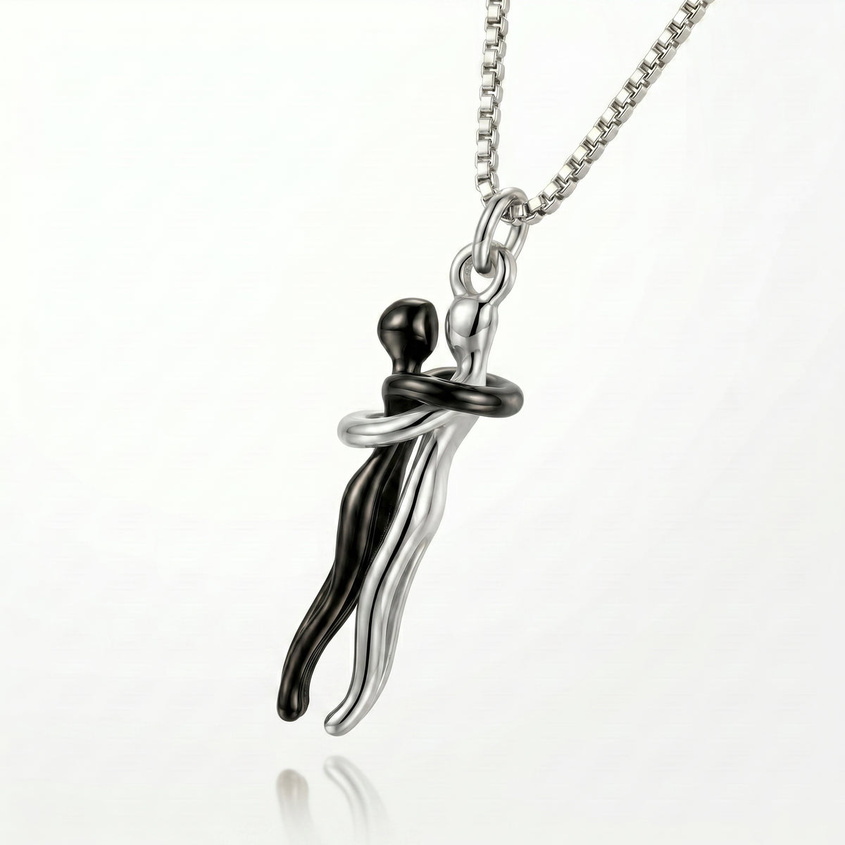 Passion Loving Couple Hugging Necklace