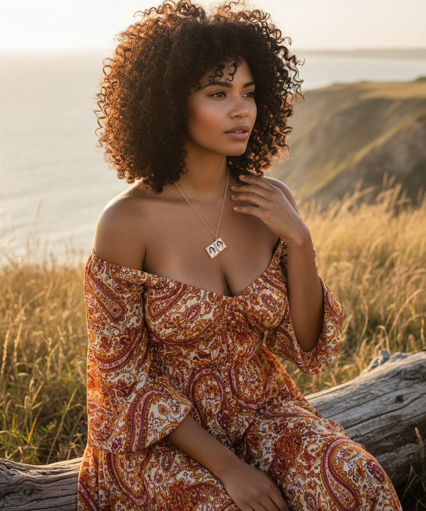 Couple Book Necklace