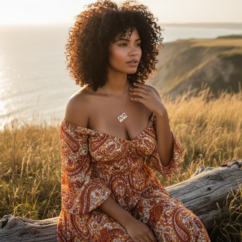 Couple Book Necklace