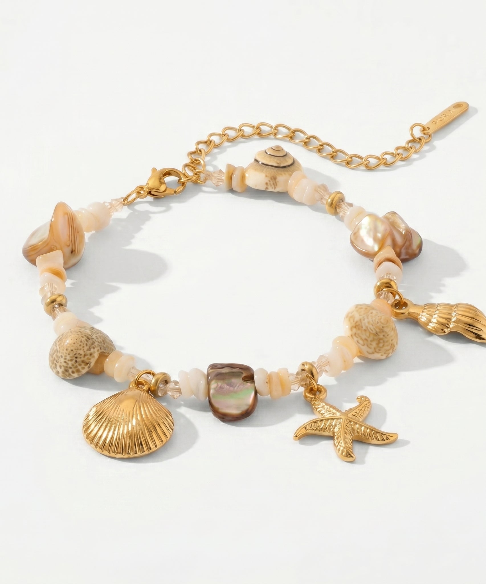 Treasured Starfish Shell Bracelet & Necklace