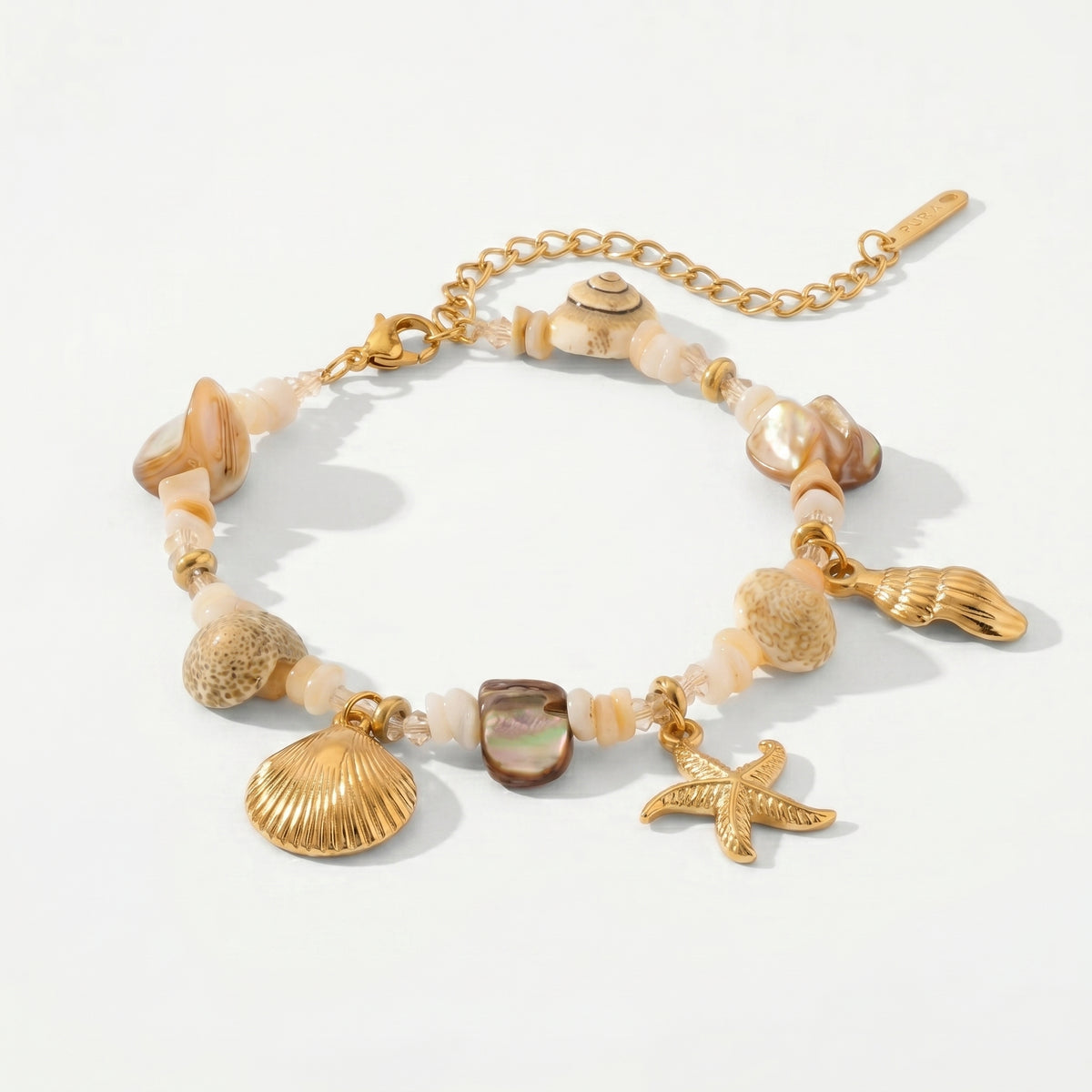 Treasured Starfish Shell Bracelet & Necklace
