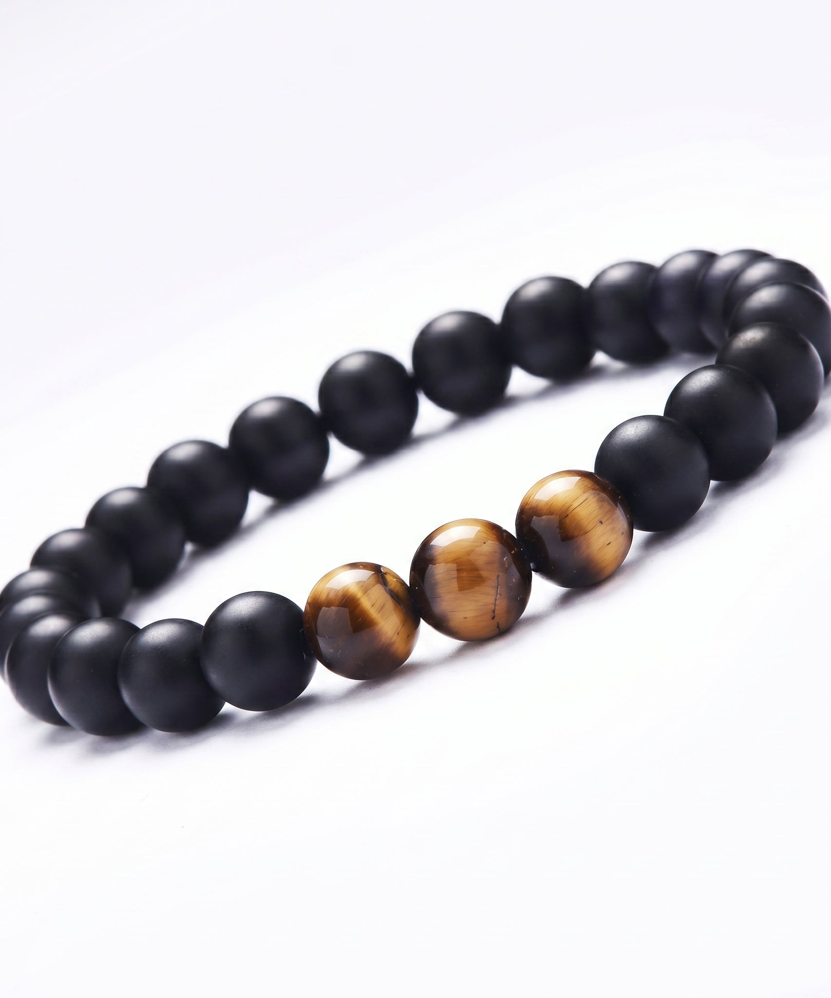 Tiger Eye Volcanic Stone Bracelet