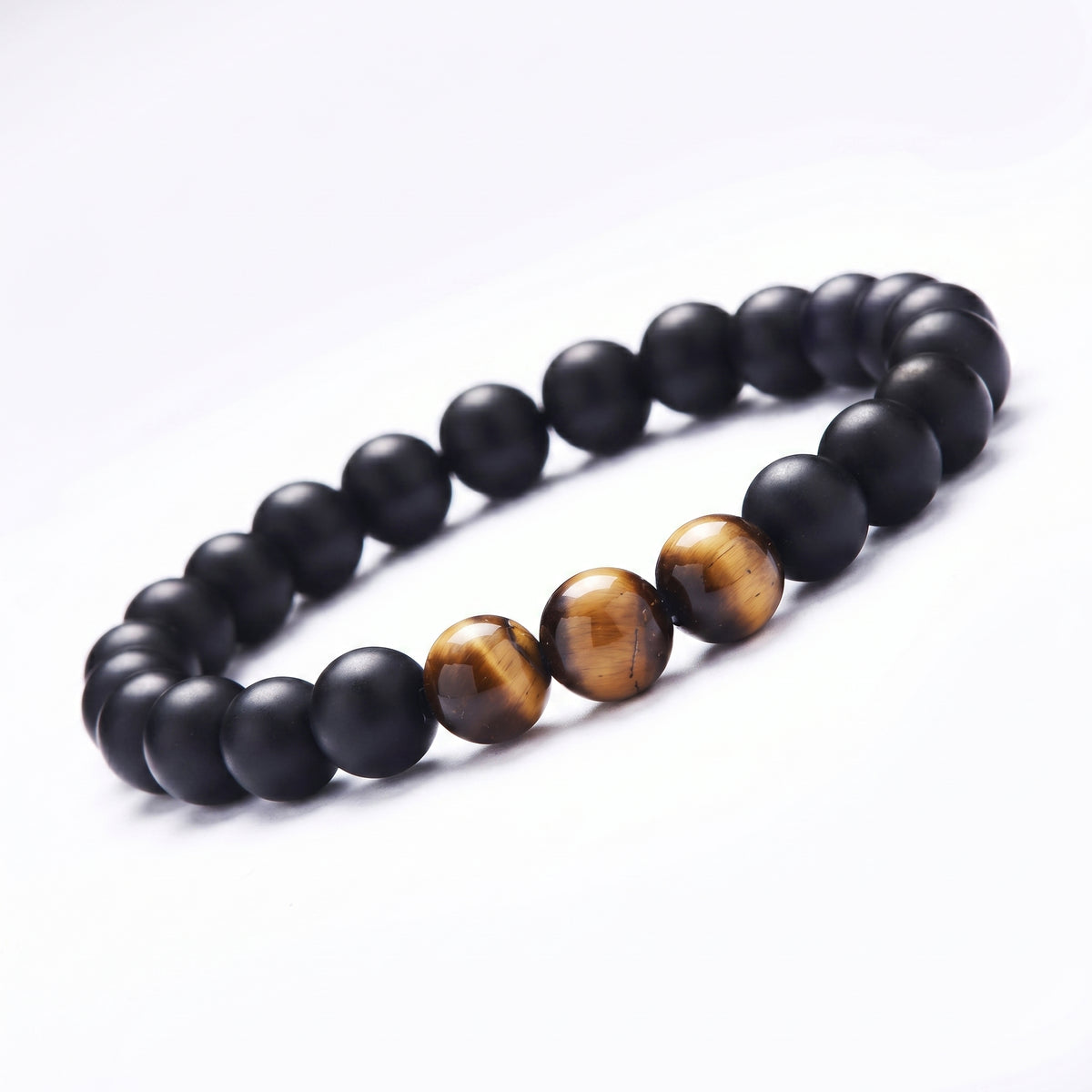 Tiger Eye Volcanic Stone Bracelet