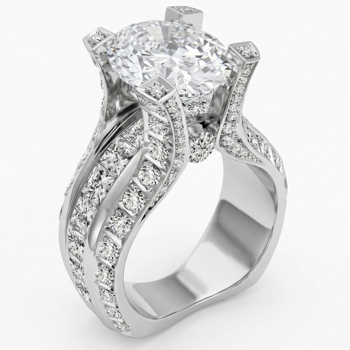 Oval Shaped Engagement Ring
