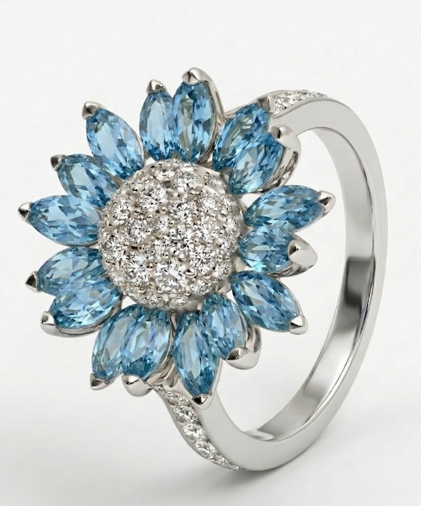 Everlasting Spring Sunflower Ring