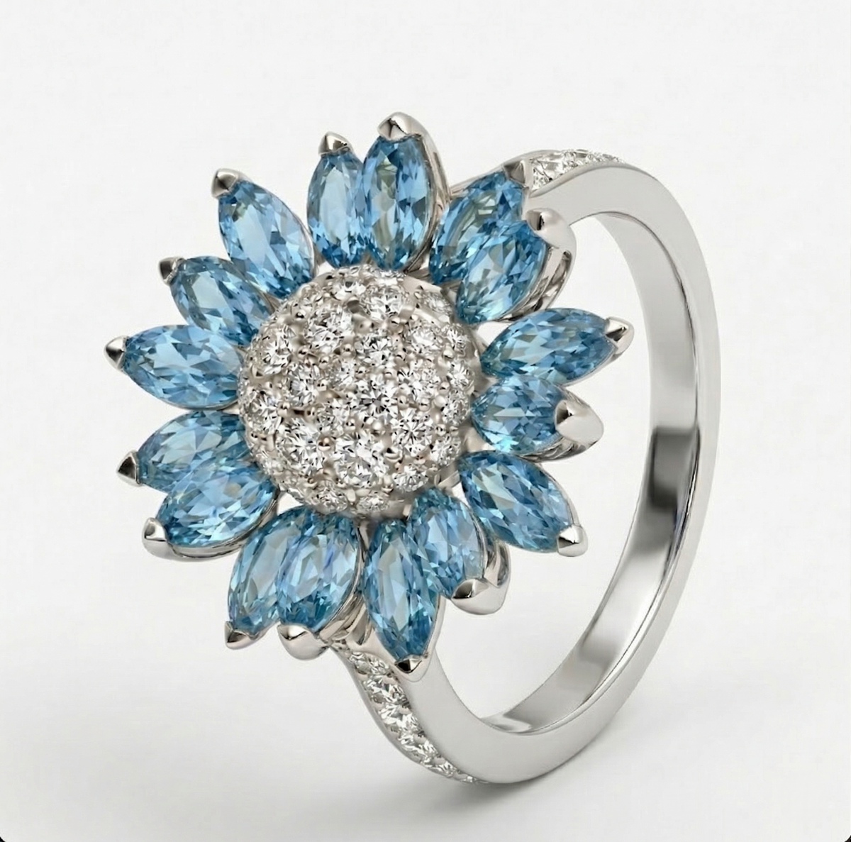 Everlasting Spring Sunflower Ring