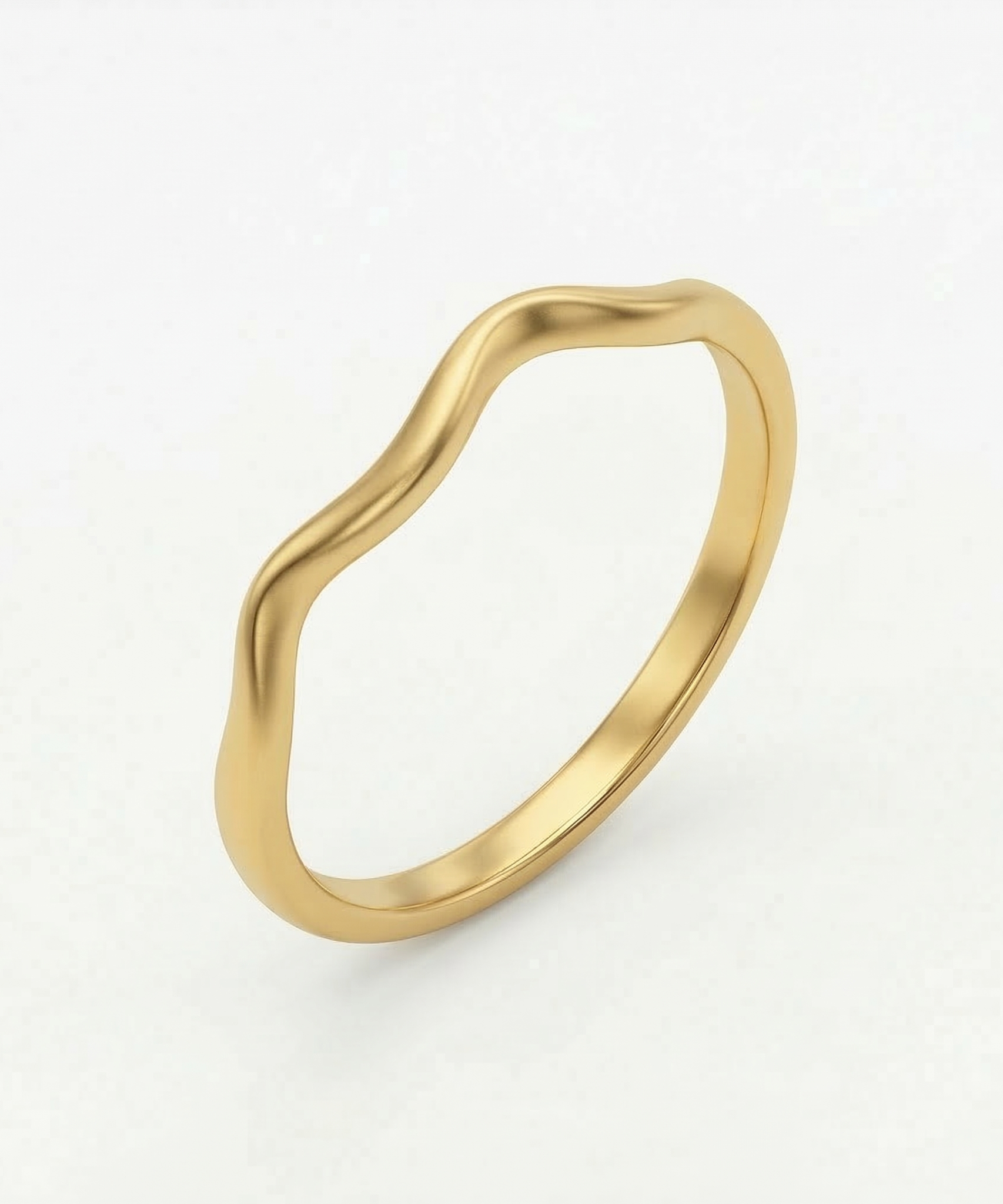 Emotional Curvy Joints Small Wave Ring