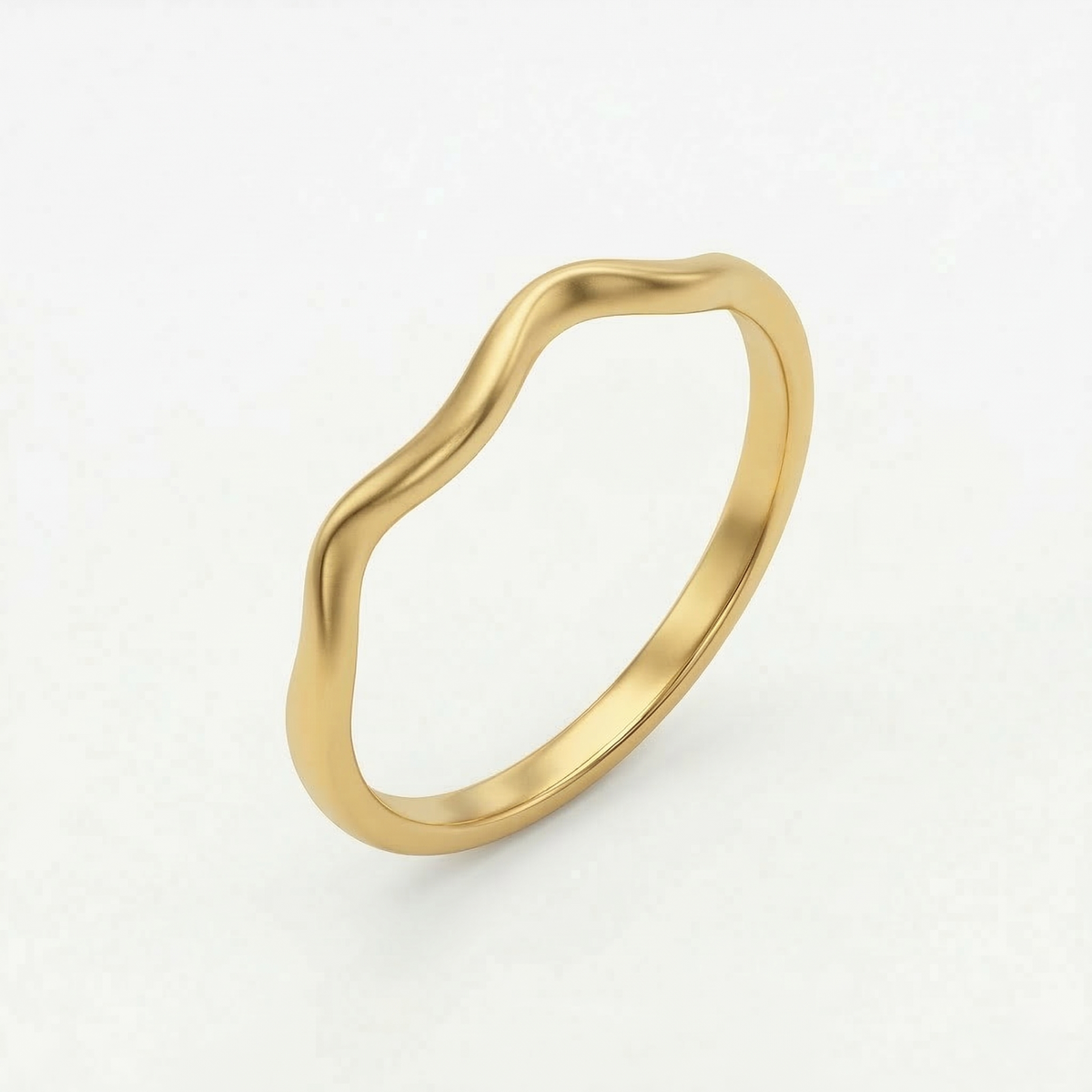Emotional Curvy Joints Small Wave Ring